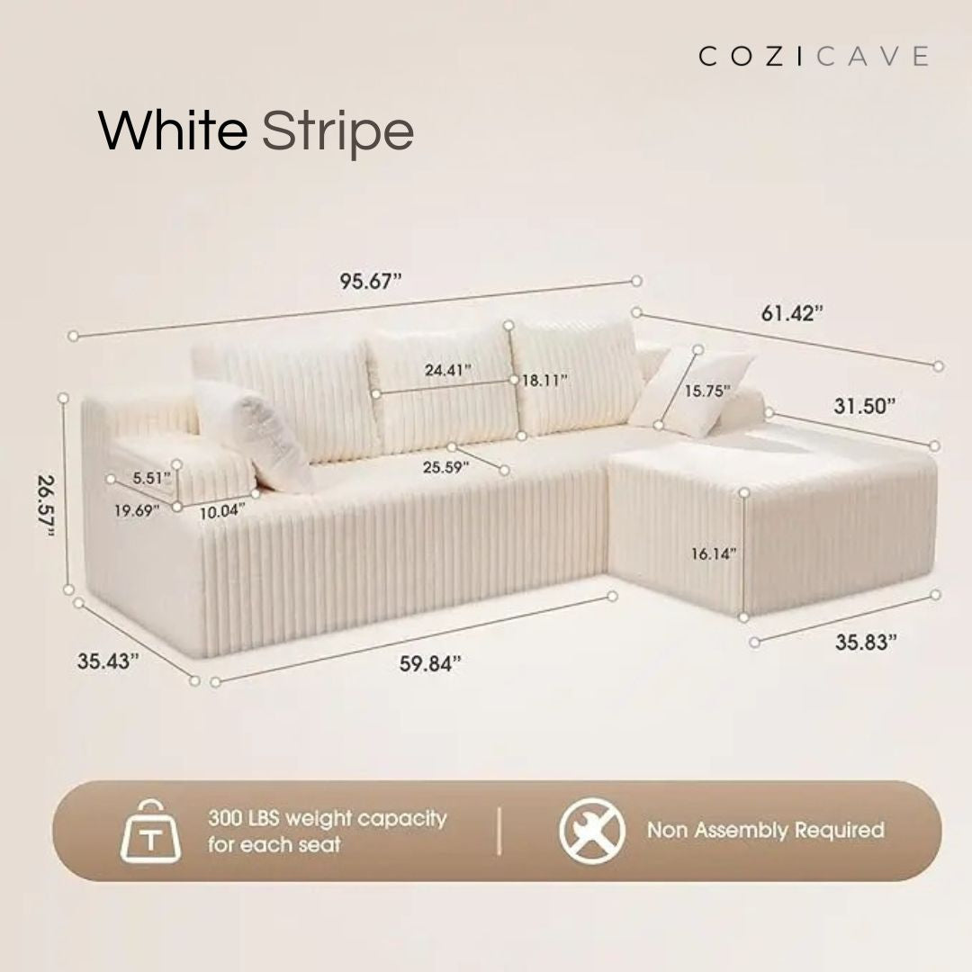 The Boneless Couch™ | L-Shape Memory Foam Sectional Sofa