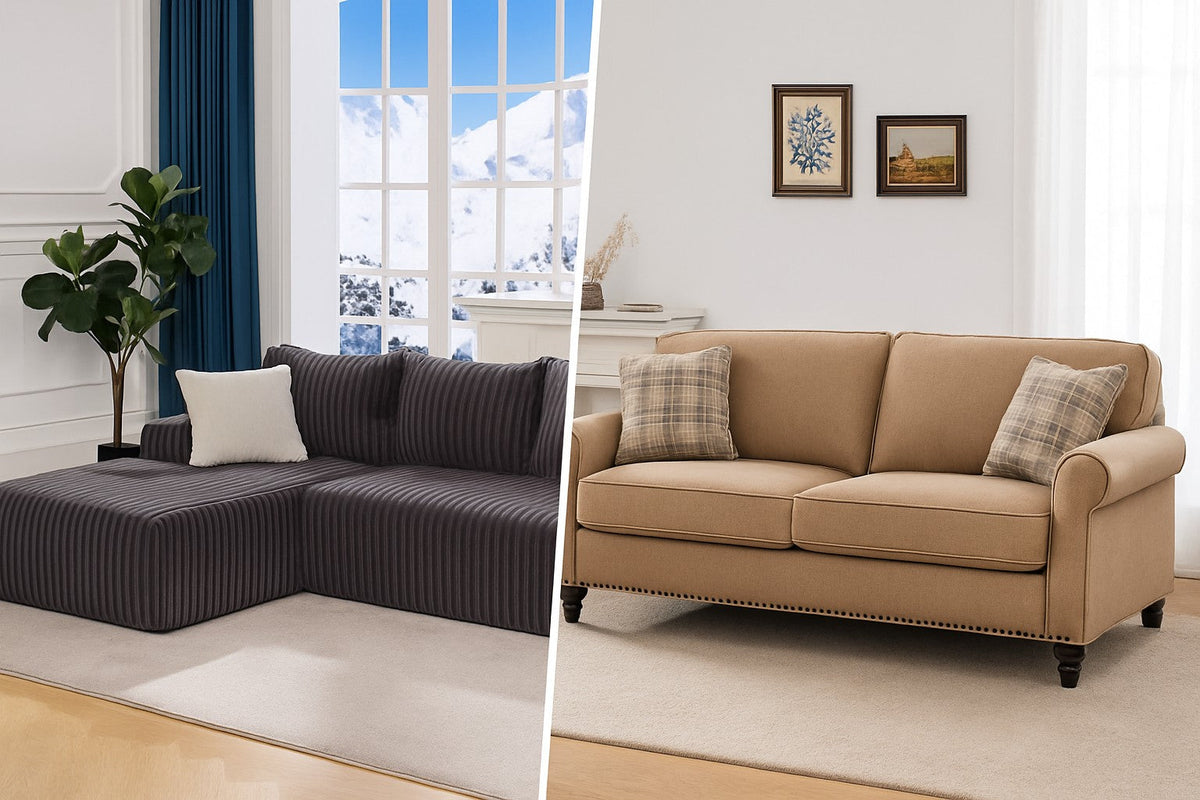 Boneless Couch vs. Traditional Sofa: Key Differences Explained – CoziCave