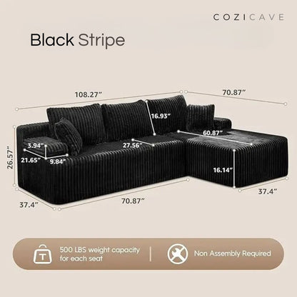 The Boneless Couch™ | L-Shape Memory Foam Sectional Sofa