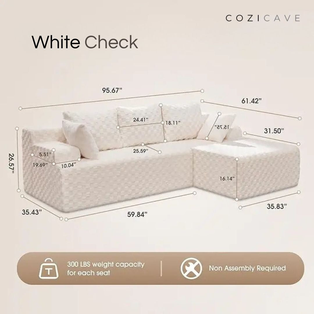 The Boneless Couch™ | L-Shape Memory Foam Sectional Sofa
