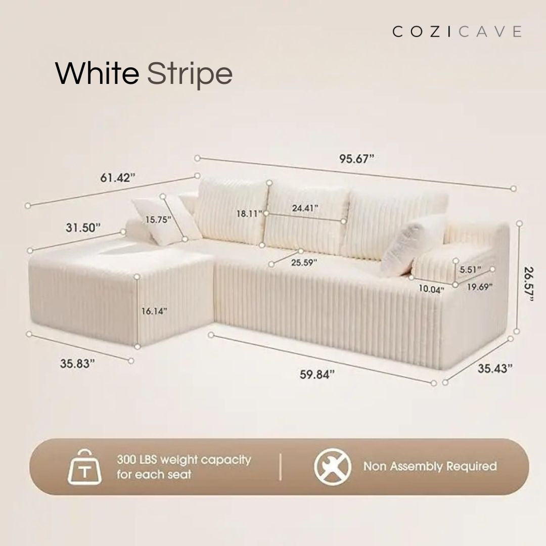 The Boneless Couch™ | L-Shape Memory Foam Sectional Sofa