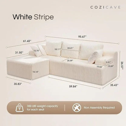 The Boneless Couch™ | L-Shape Memory Foam Sectional Sofa