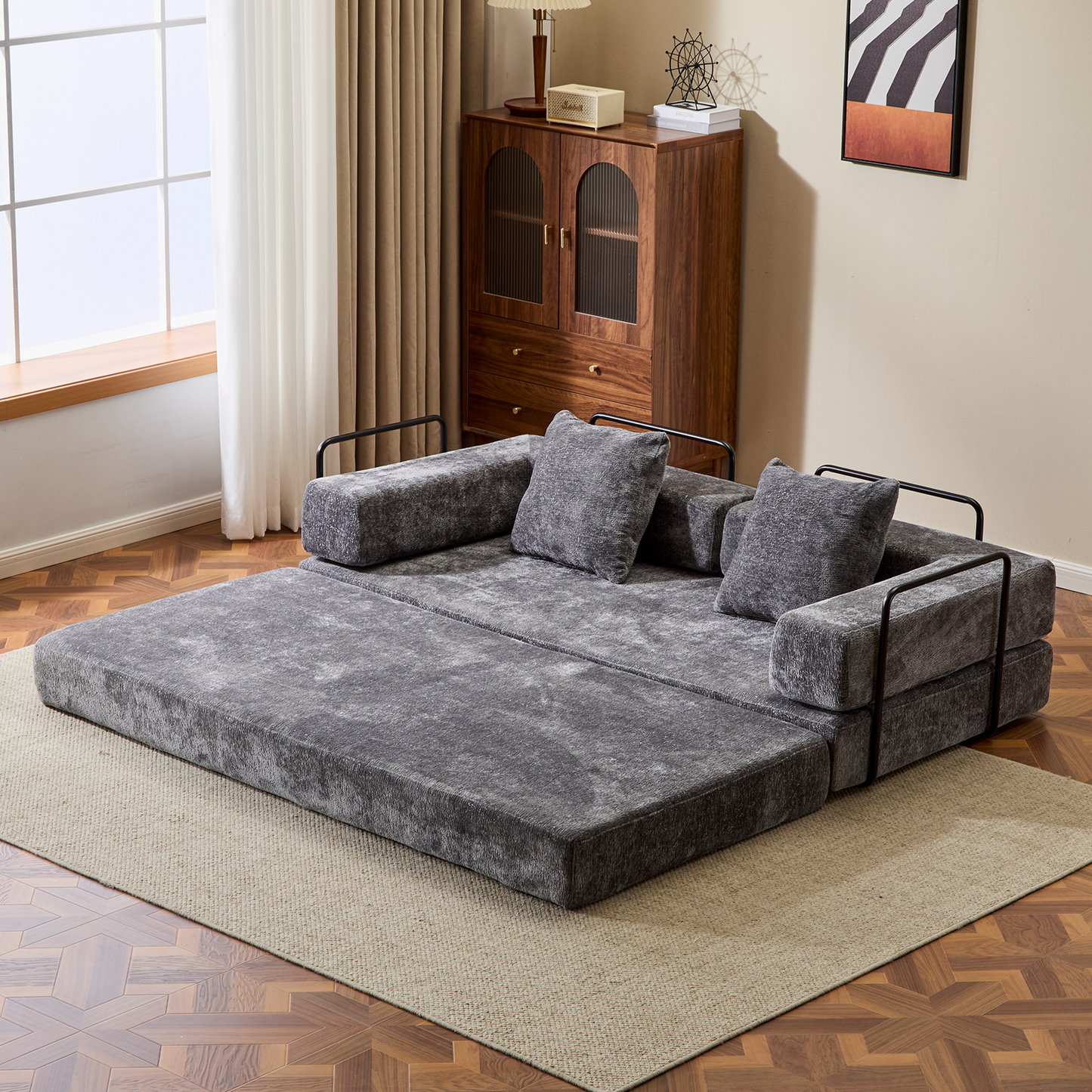 CoziCave™ Convertible 4-In-1 Boneless Couch