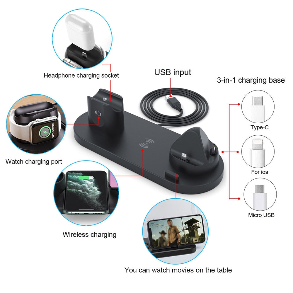 ChargeDock™ 6-in-1 Charging Station
