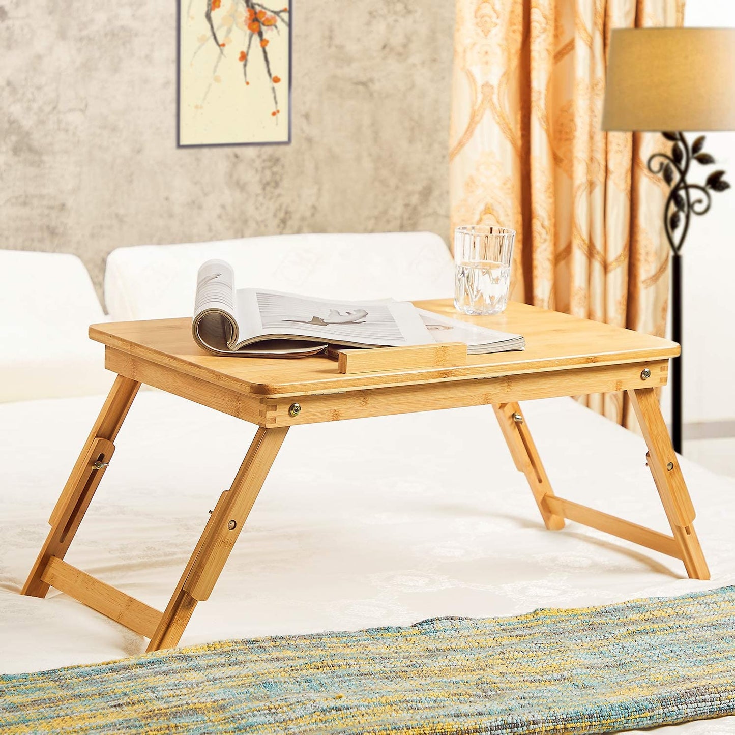 CoziCave™ Versatile Bamboo Laptop Table