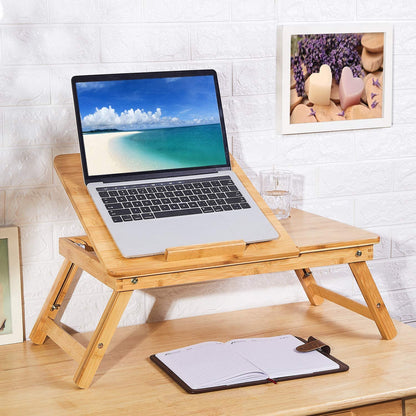 CoziCave™ Versatile Bamboo Laptop Table