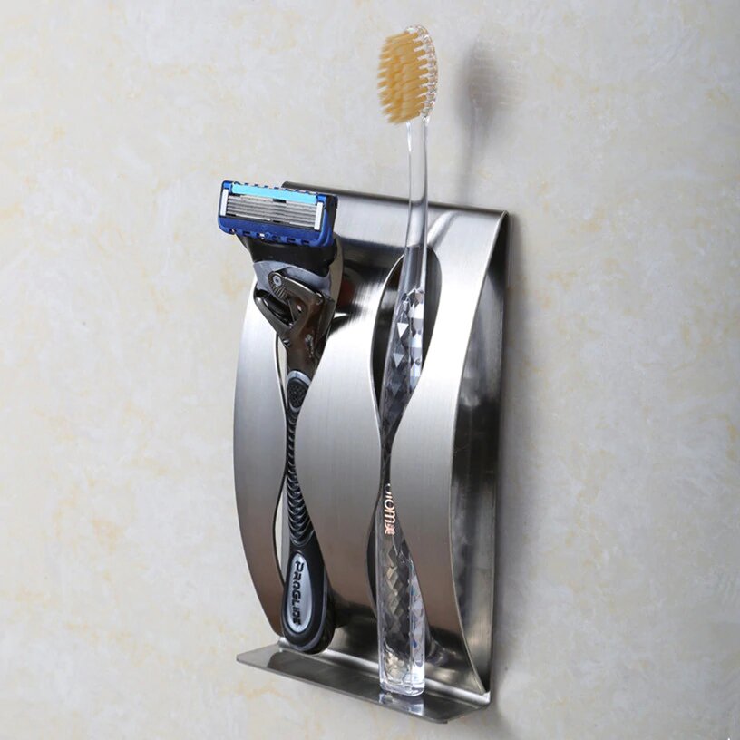 Stainless+ Steel Toothbrush Holder